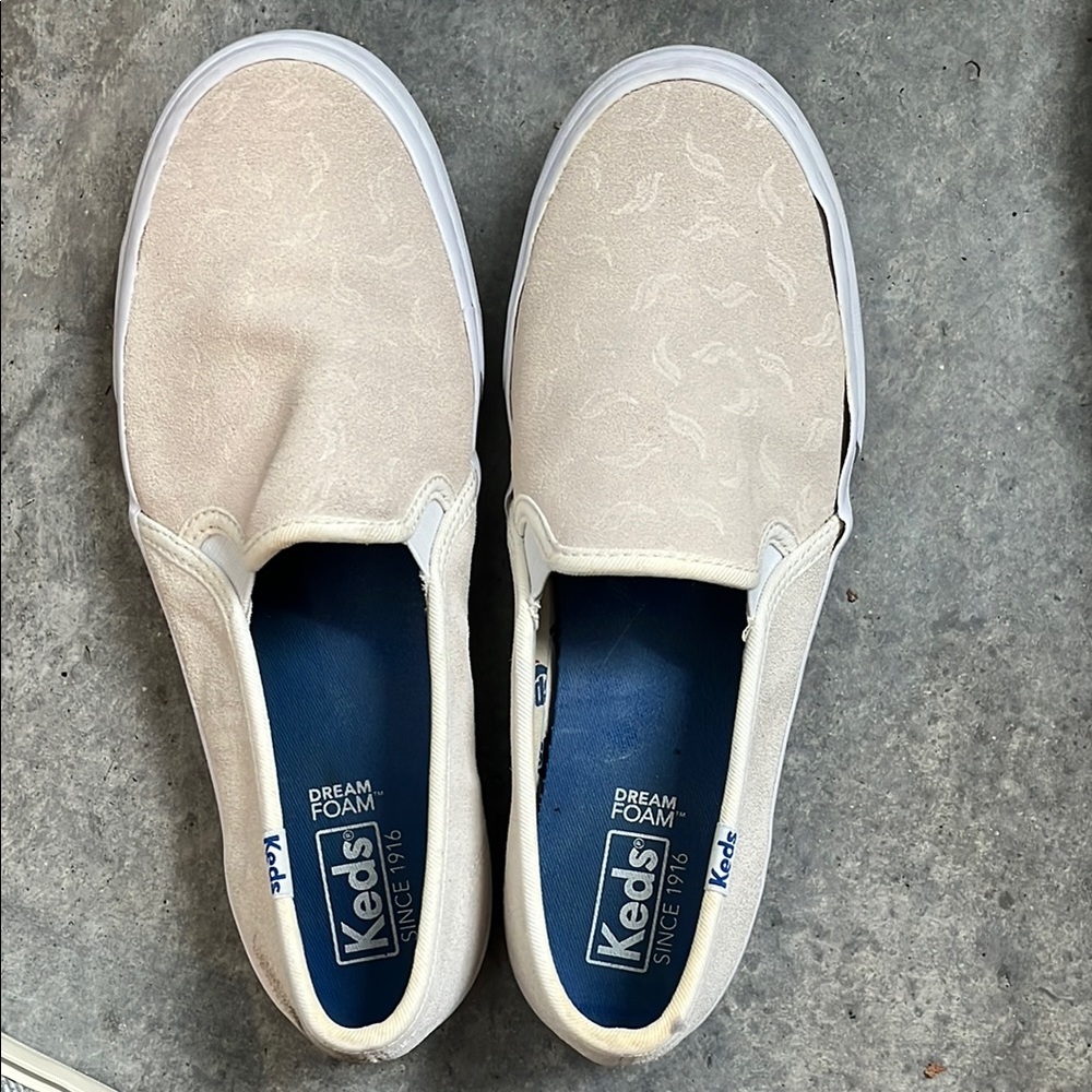 Keds Cream Slip-On Shoes